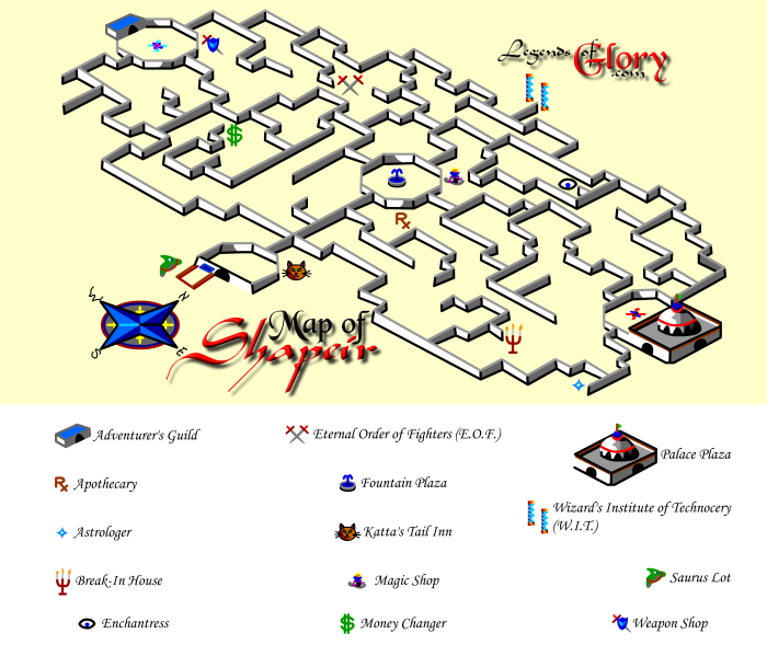 Quest For Glory 2 Map